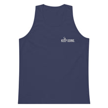 Load image into Gallery viewer, Keep Going Embroidered Men’s tank top