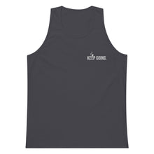 Load image into Gallery viewer, Keep Going Embroidered Men’s tank top