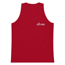 Load image into Gallery viewer, Keep Going Embroidered Men’s tank top