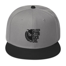 Load image into Gallery viewer, Black Logo Snapback Hat