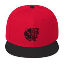 Load image into Gallery viewer, Black Logo Snapback Hat