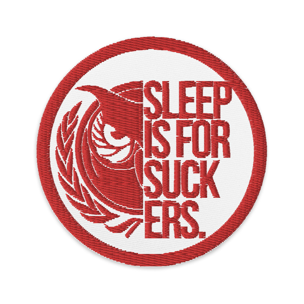 Red Embroidered Patch