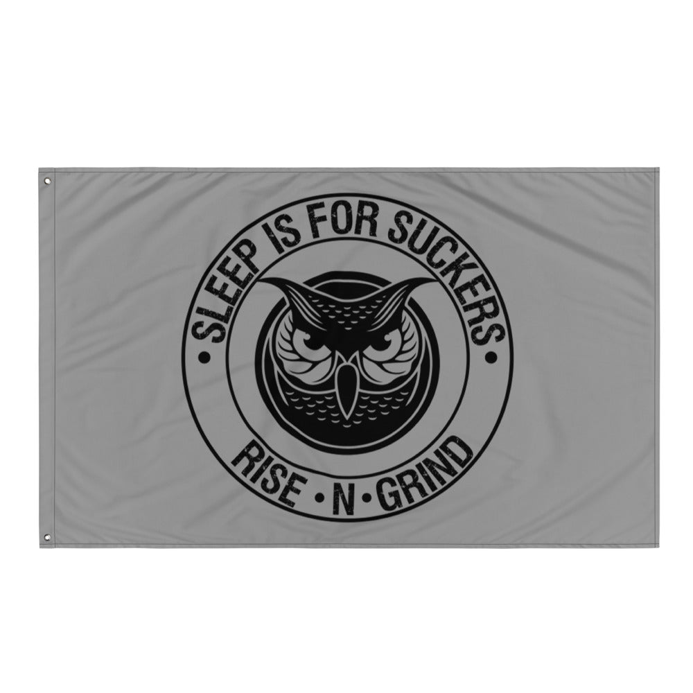 Grey Rise N Grind Flag