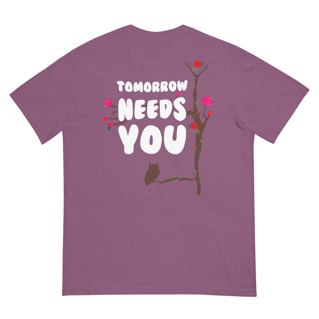 Tomorrow Needs You Heavyweight T-shirt