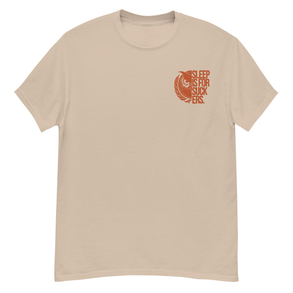 Sand/Orange logo heavyweight tee