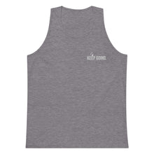 Load image into Gallery viewer, Keep Going Embroidered Men’s tank top
