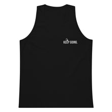 Load image into Gallery viewer, Keep Going Embroidered Men’s tank top
