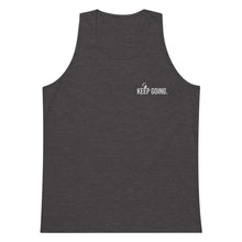 Load image into Gallery viewer, Keep Going Embroidered Men’s tank top
