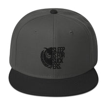 Load image into Gallery viewer, Black Logo Snapback Hat
