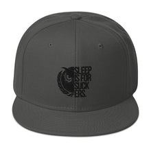 Load image into Gallery viewer, Black Logo Snapback Hat
