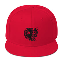 Load image into Gallery viewer, Black Logo Snapback Hat
