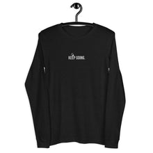 Load image into Gallery viewer, Embroidered KEEP GOING Unisex Long Sleeve Tee
